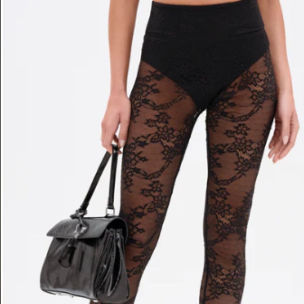 AKIRA SUPER LACE STRETCHY LEGGINGS